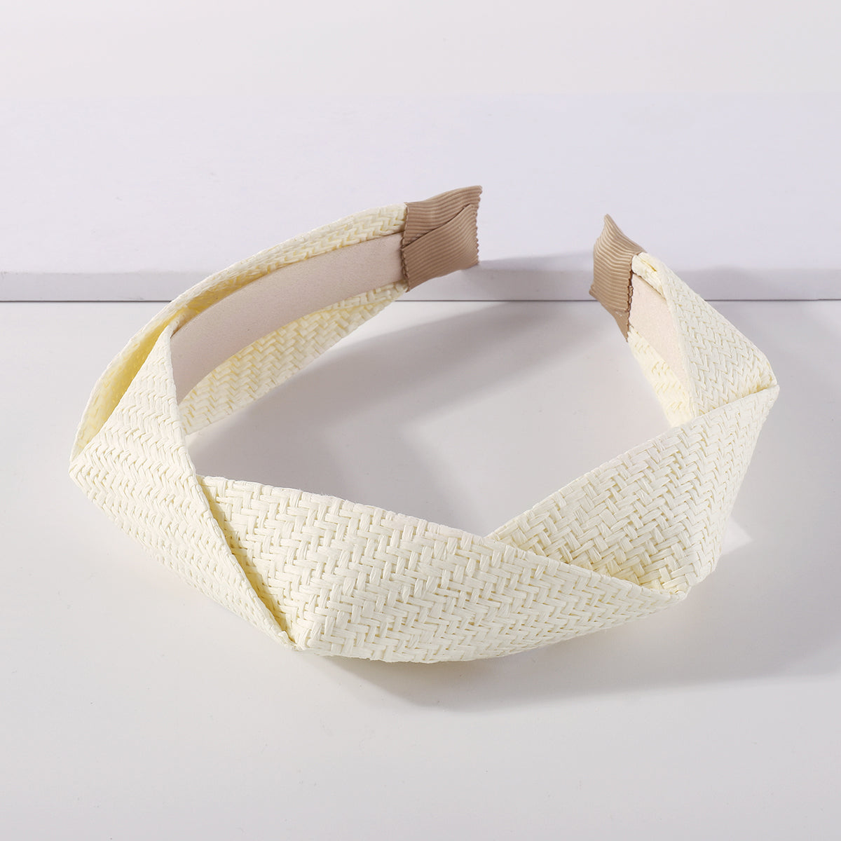 Summer Handmade Straw Woven Braided Headband medyjewelry