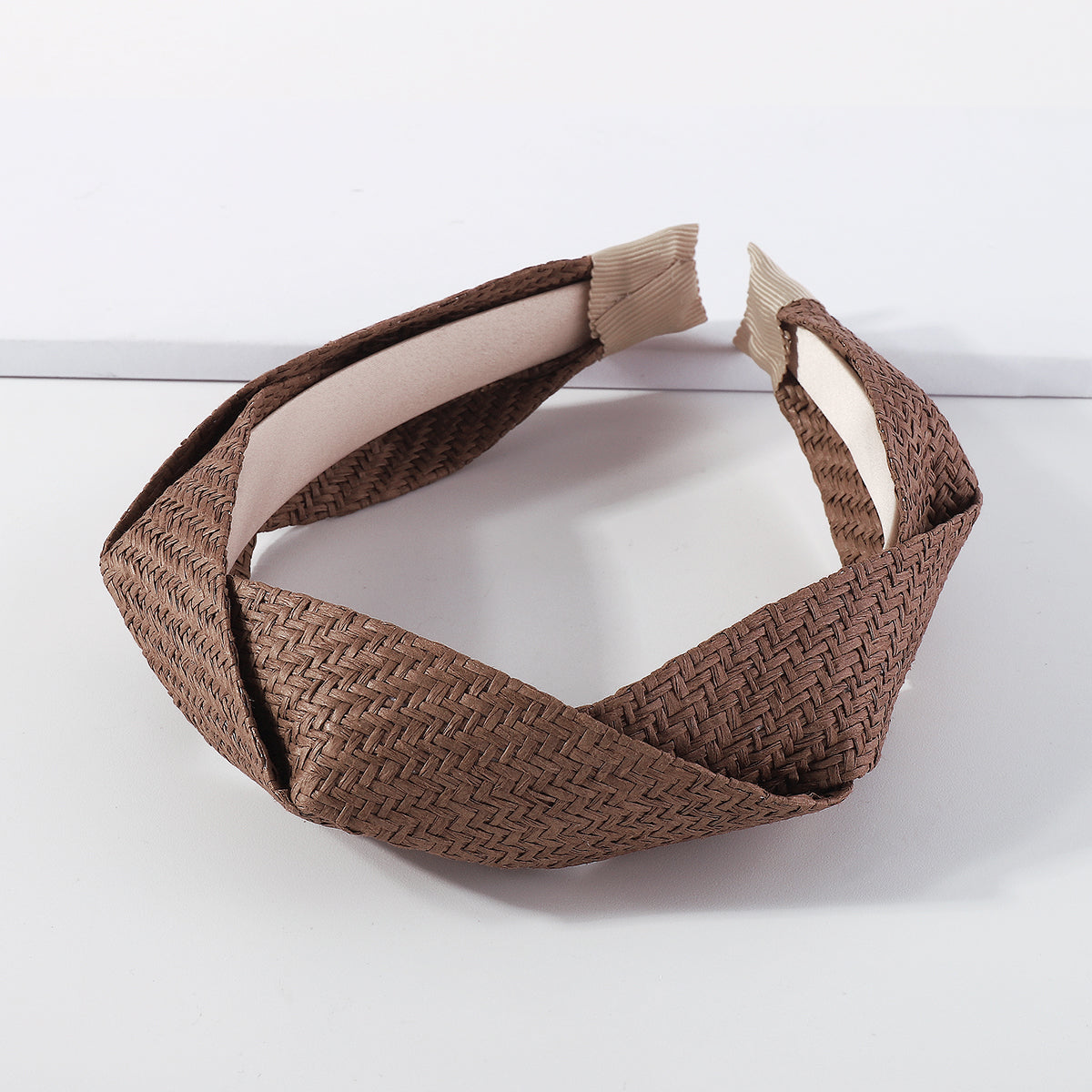 Summer Handmade Straw Woven Braided Headband medyjewelry