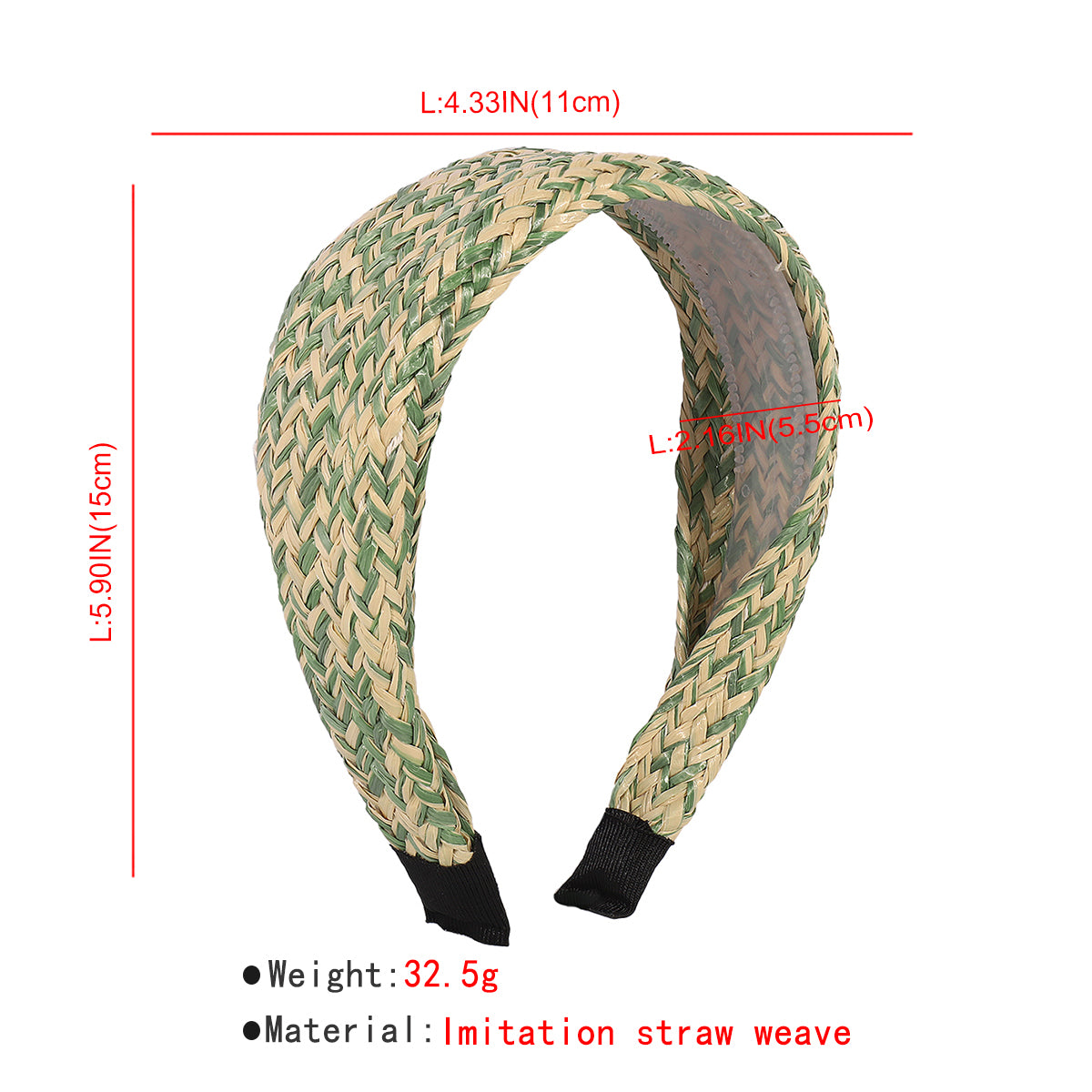 New Raffia Flat Wide Hair Bands medyjewelry