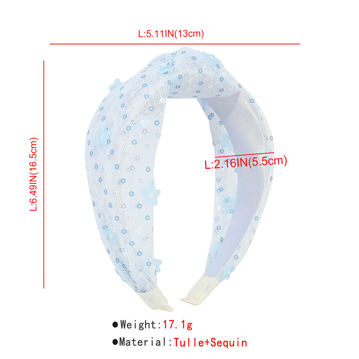 Vintage Flower Knotted Mesh Hairbands medyjewelry