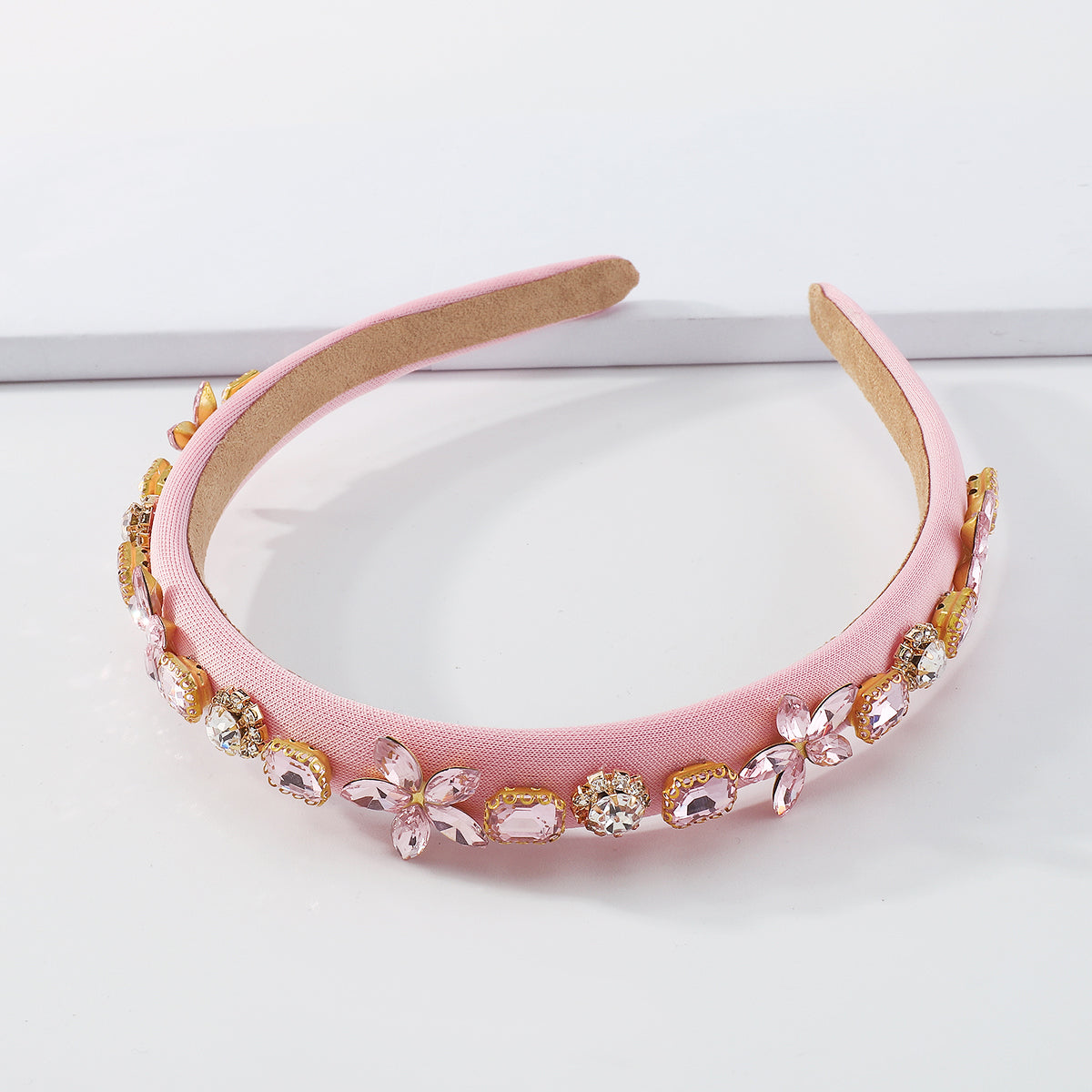 Shiny Handmade Crystal Flower Colorful Headband medyjewelry