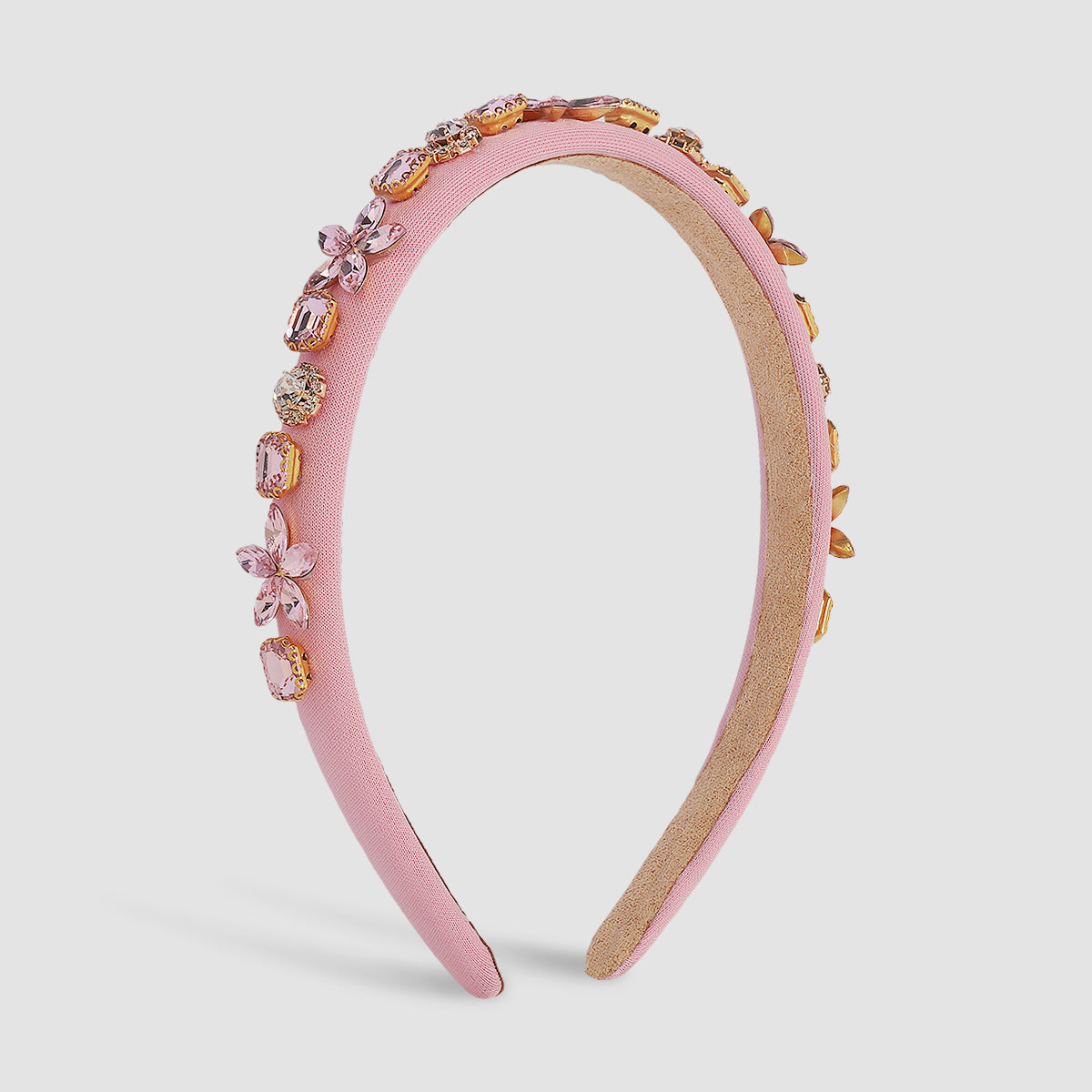 Shiny Handmade Crystal Flower Colorful Headband medyjewelry