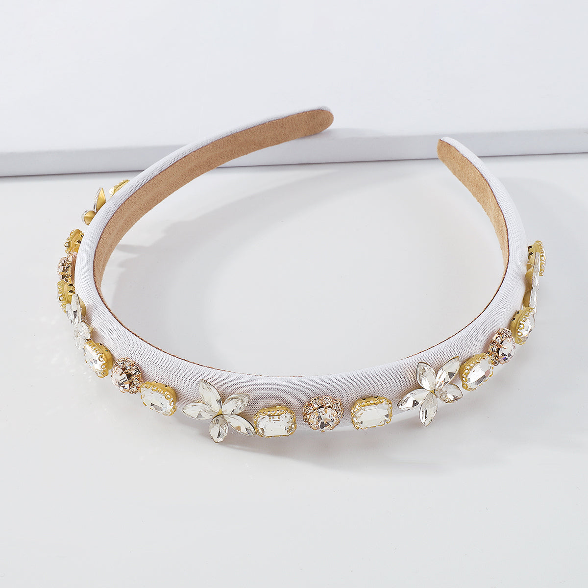 Shiny Handmade Crystal Flower Colorful Headband medyjewelry
