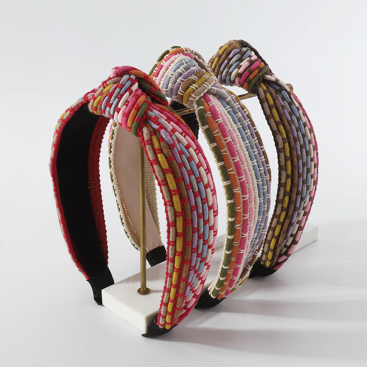 Rainbow Rope Braided Wide Brim Casual Headband medyjewelry