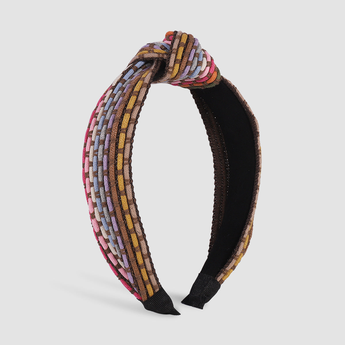 Rainbow Rope Braided Wide Brim Casual Headband medyjewelry