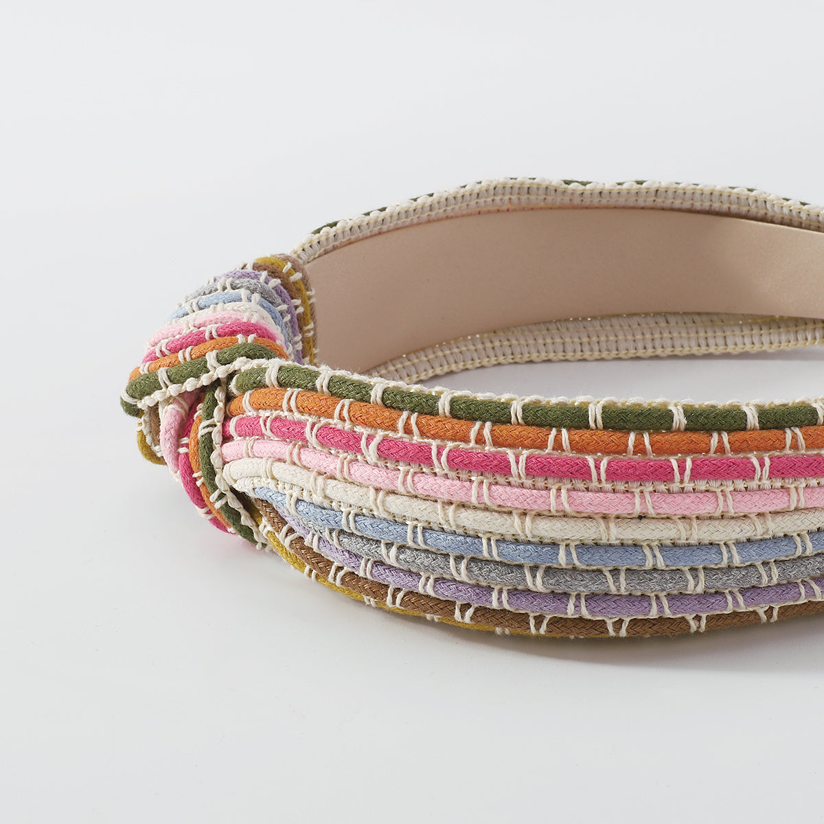 Rainbow Rope Braided Wide Brim Casual Headband medyjewelry