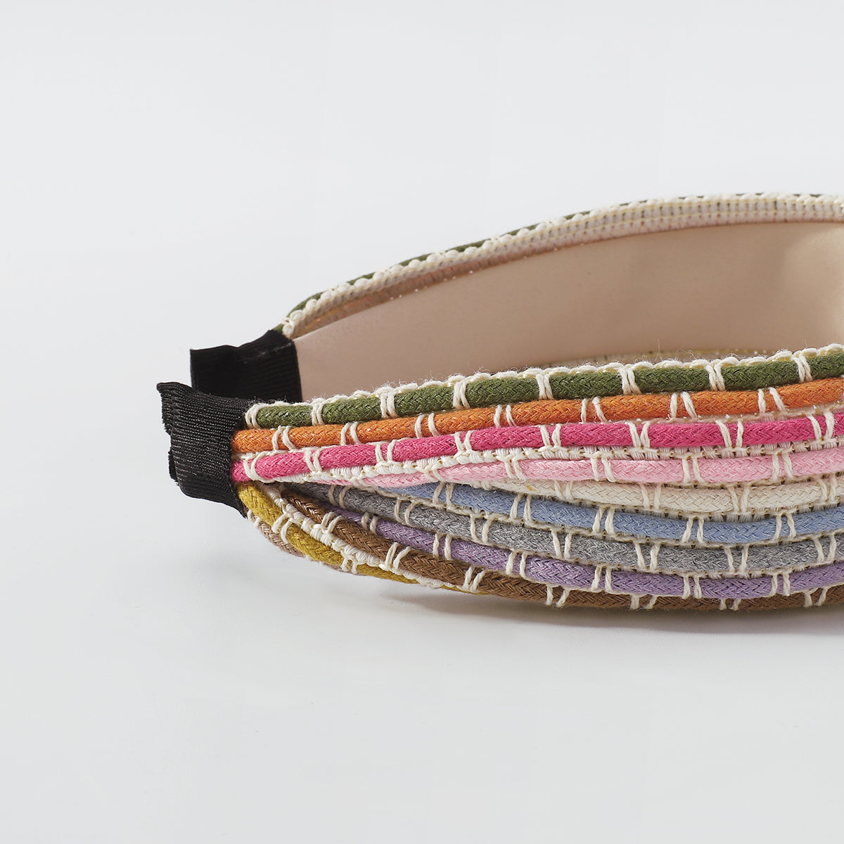 Rainbow Rope Braided Wide Brim Casual Headband medyjewelry