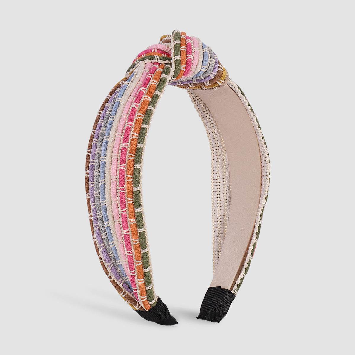 Rainbow Rope Braided Wide Brim Casual Headband medyjewelry