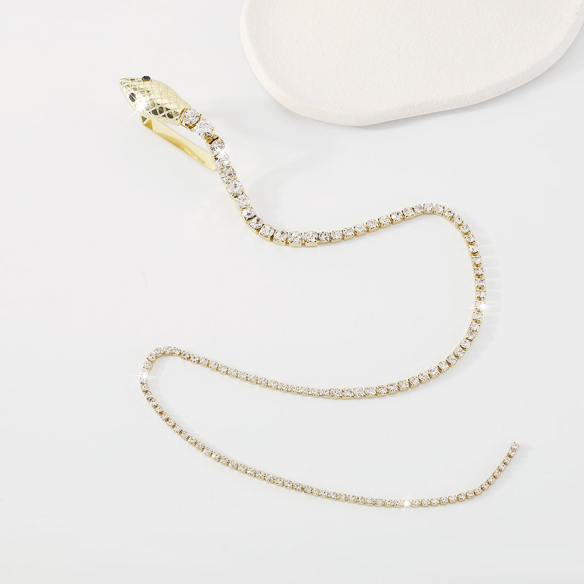Long Claw Chain Snake Hair Clip medyjewelry