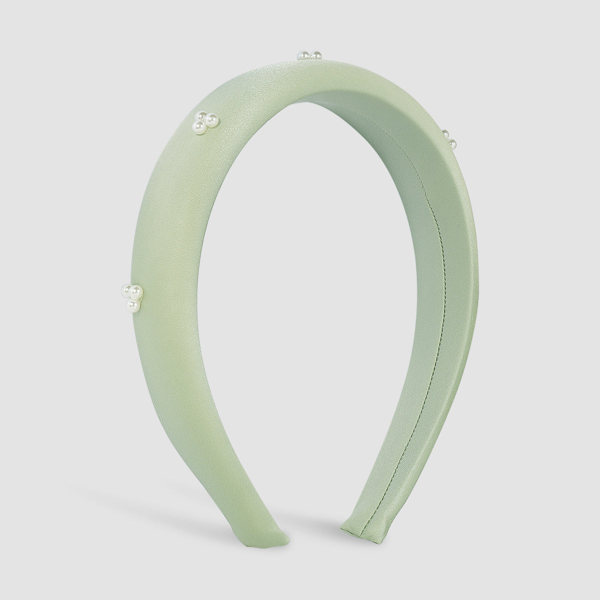 Sweet Soild Color Pearl Soft Headband medyjewelry
