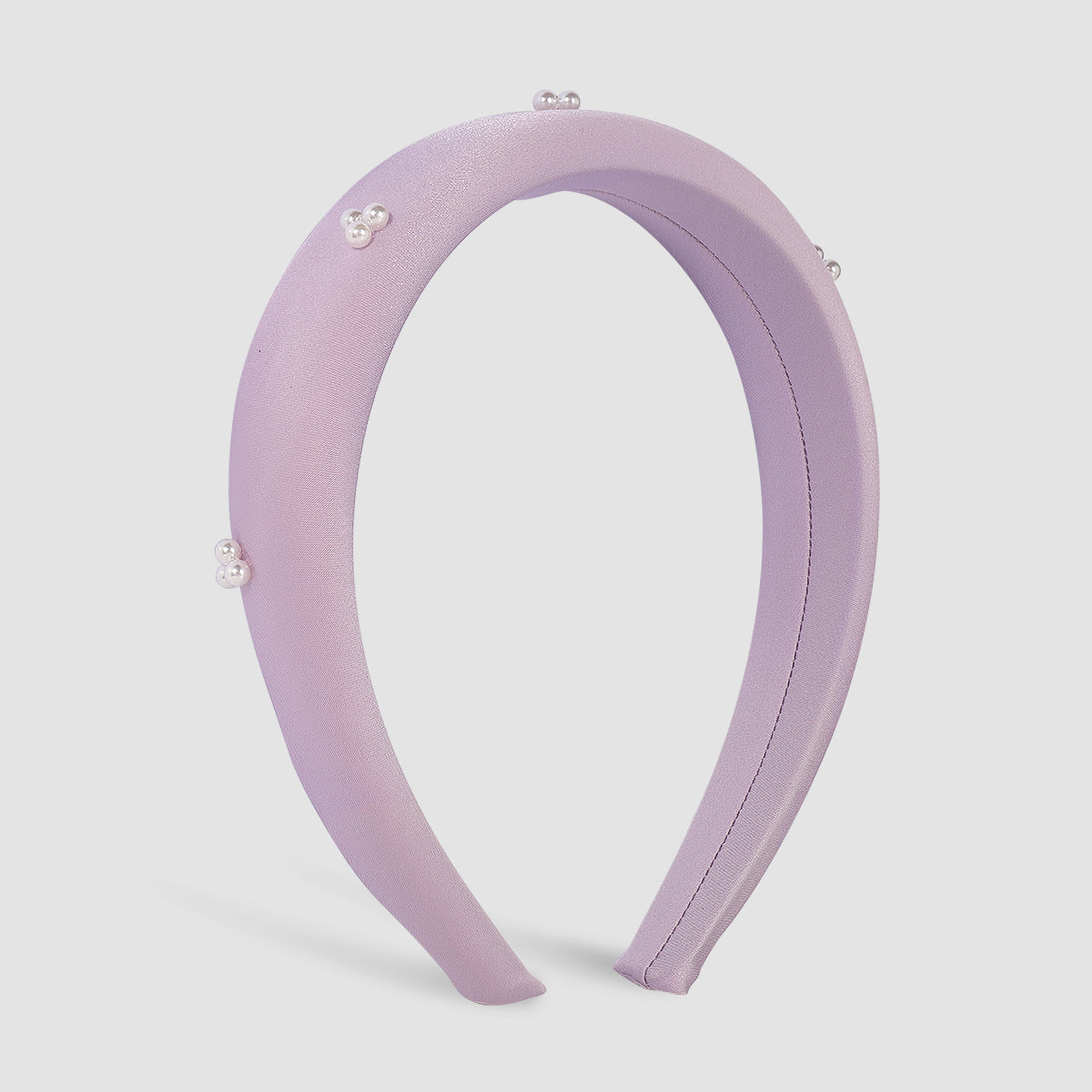 Sweet Soild Color Pearl Soft Headband medyjewelry