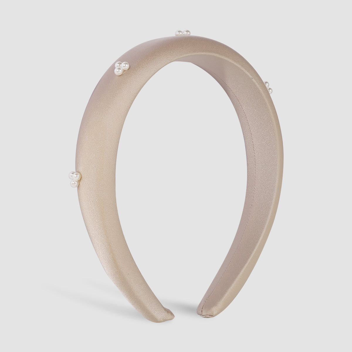 Sweet Soild Color Pearl Soft Headband medyjewelry