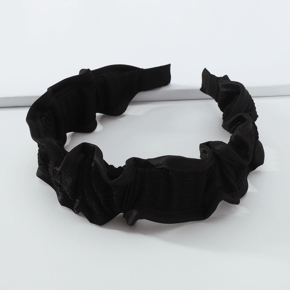 New Fashion Black Side Pleated Headband medyjewelry