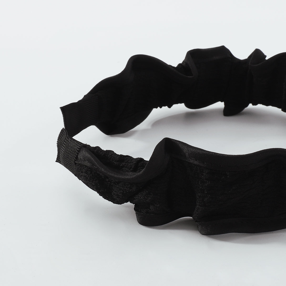 New Fashion Black Side Pleated Headband medyjewelry