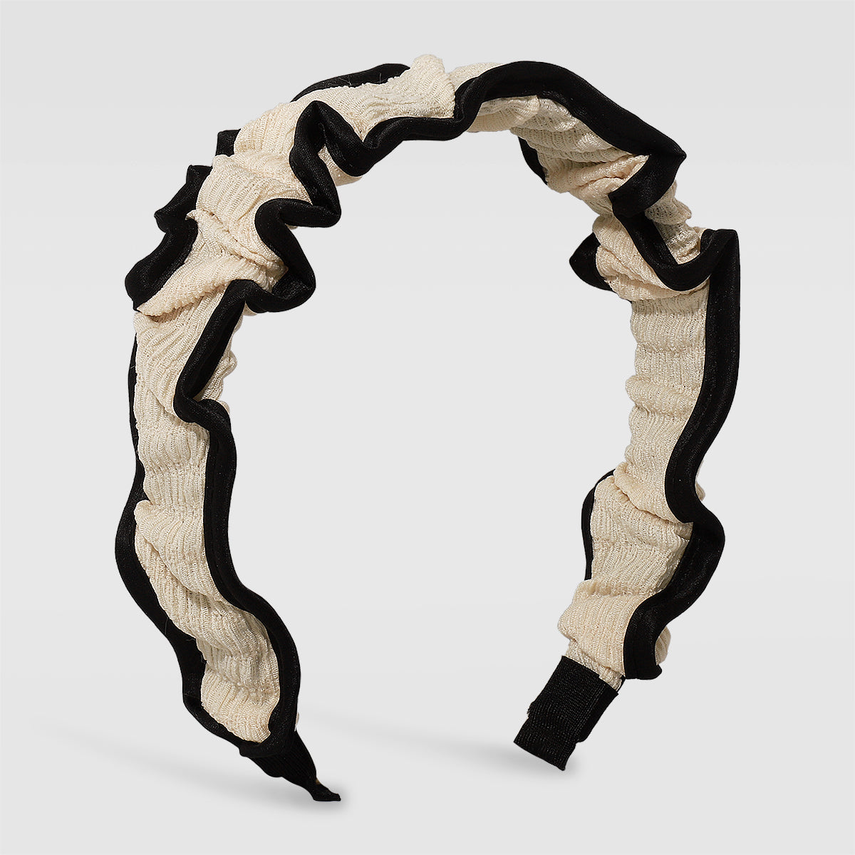 New Fashion Black Side Pleated Headband medyjewelry