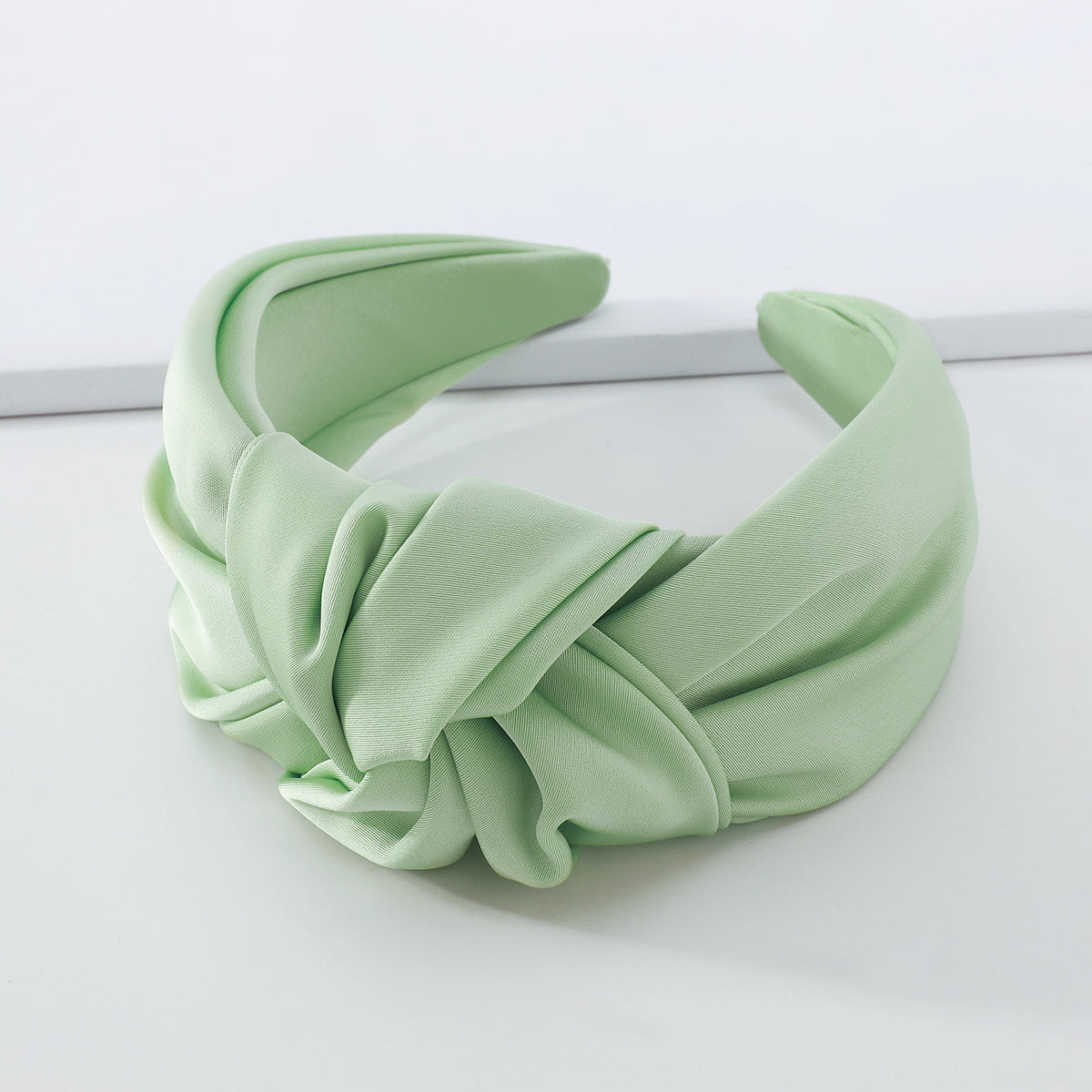 Satin Pastel Colors Wide Topknot Headband medyjewelry