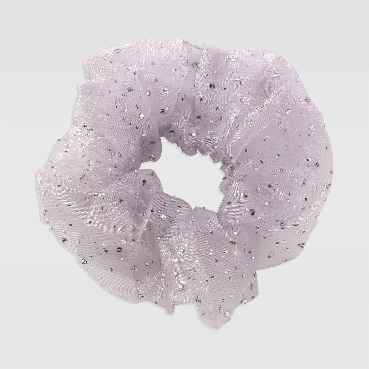Rhinestone Scrunchie Chiffon Elastic Hair Tie medyjewelry