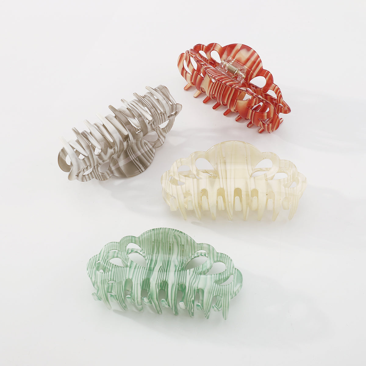 Retro Hollow Geometric Acetic Acid Hair Clip Claw medyjewelry