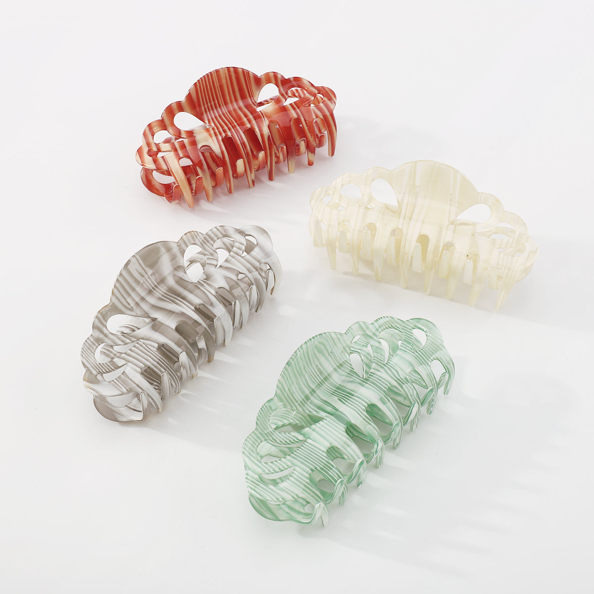 Retro Hollow Geometric Acetic Acid Hair Clip Claw medyjewelry