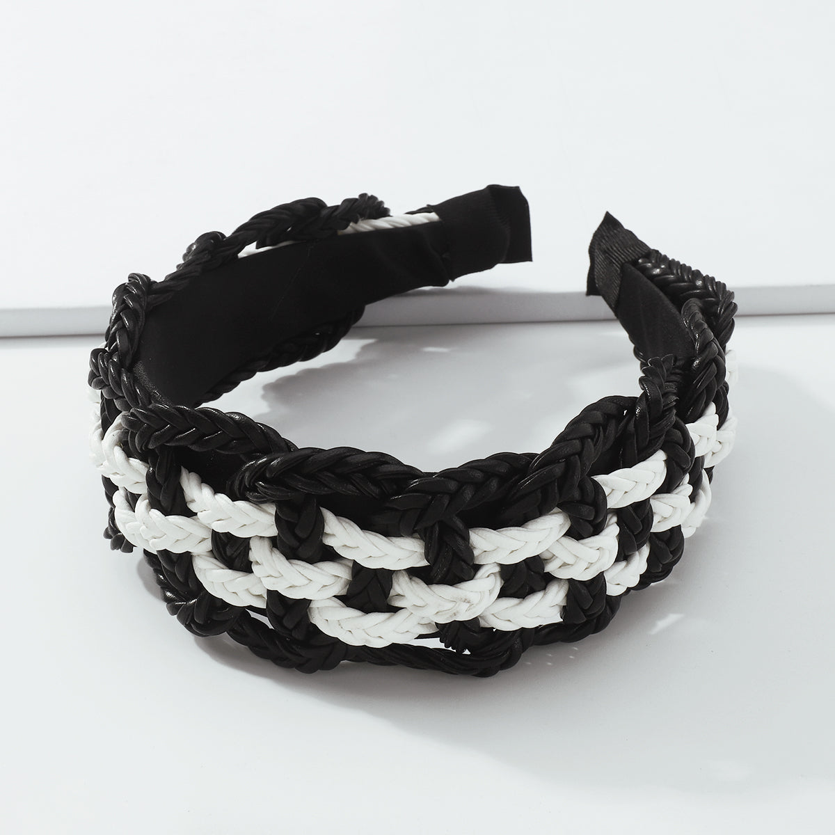 Fashion Twist PU leather Braid Non-slip Headbands medyjewelry