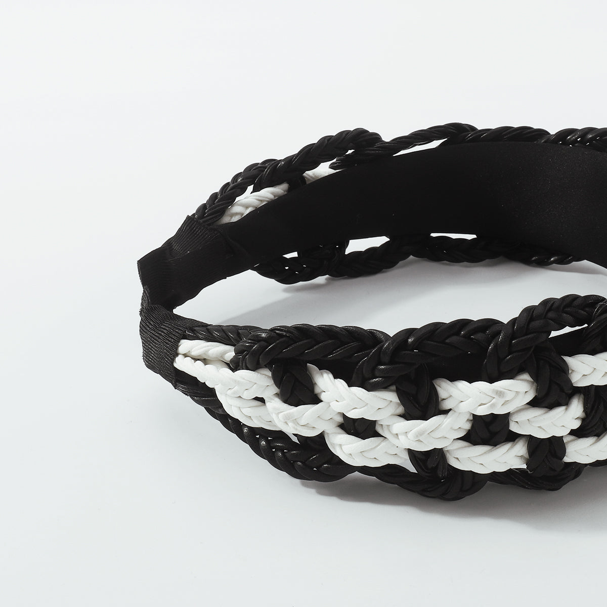 Fashion Twist PU leather Braid Non-slip Headbands medyjewelry