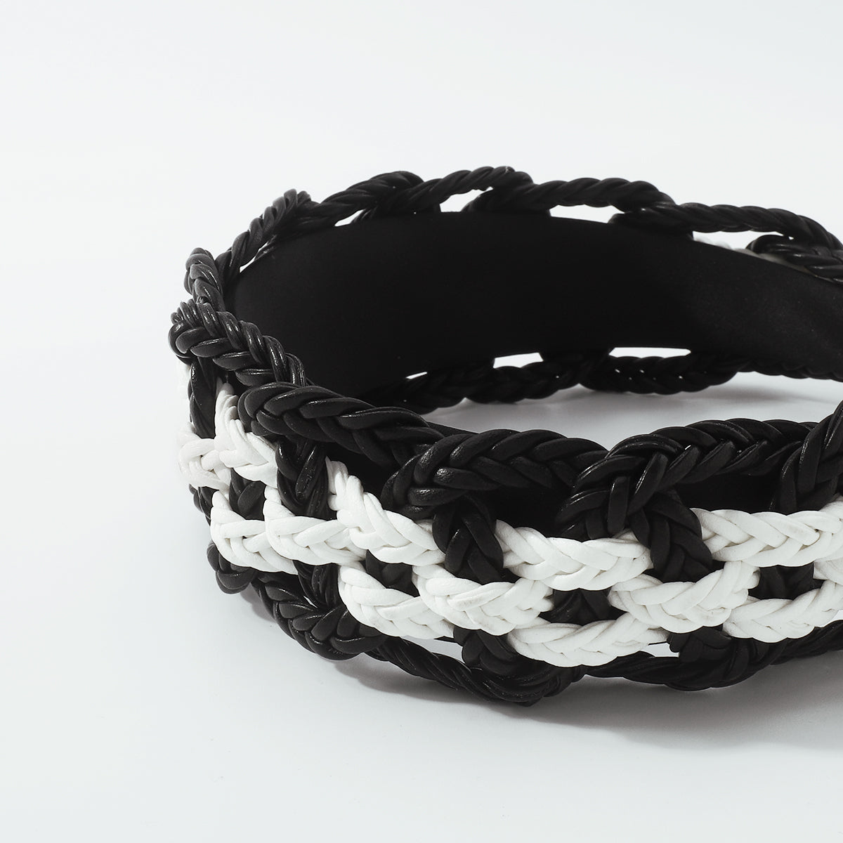 Fashion Twist PU leather Braid Non-slip Headbands medyjewelry