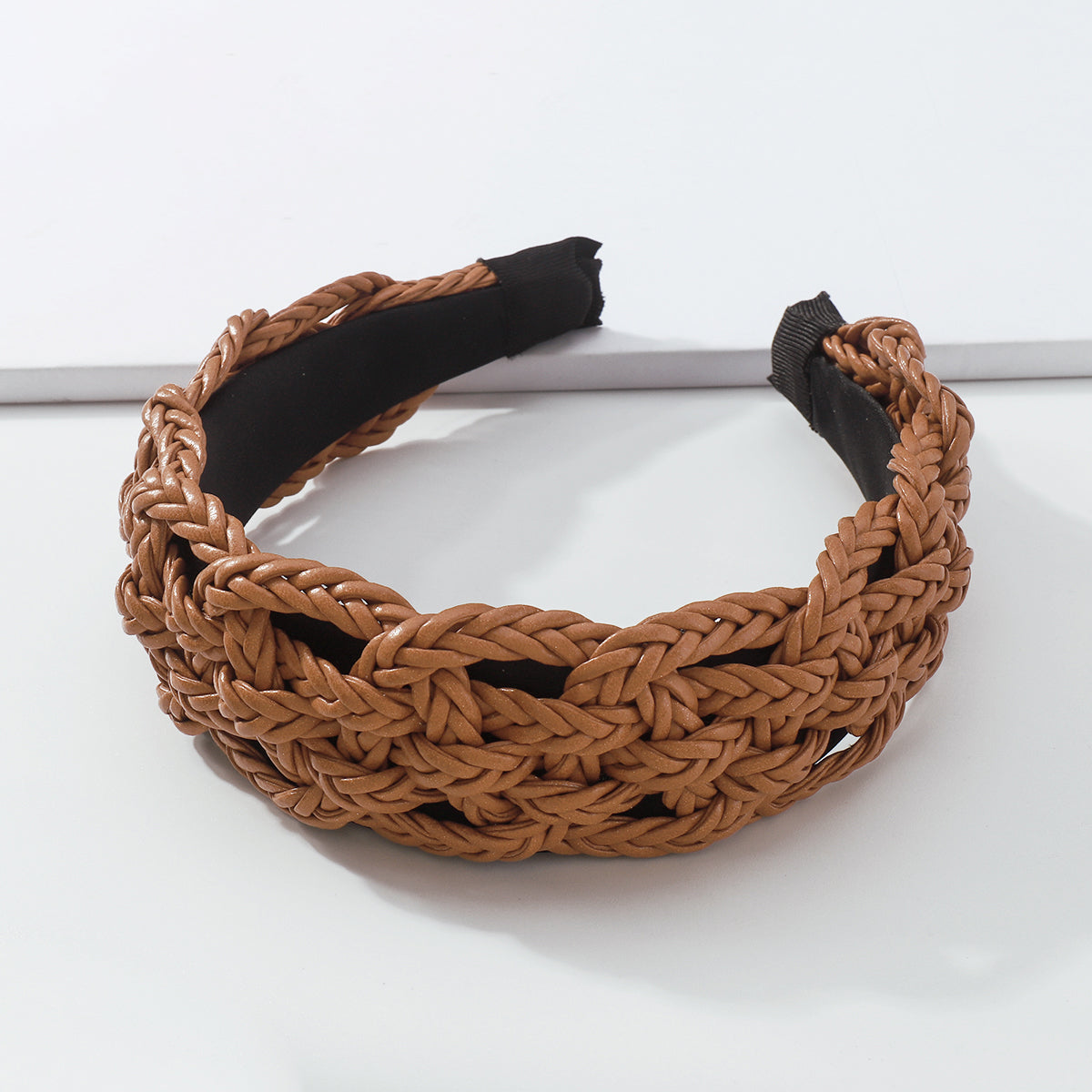 Fashion Twist PU leather Braid Non-slip Headbands medyjewelry