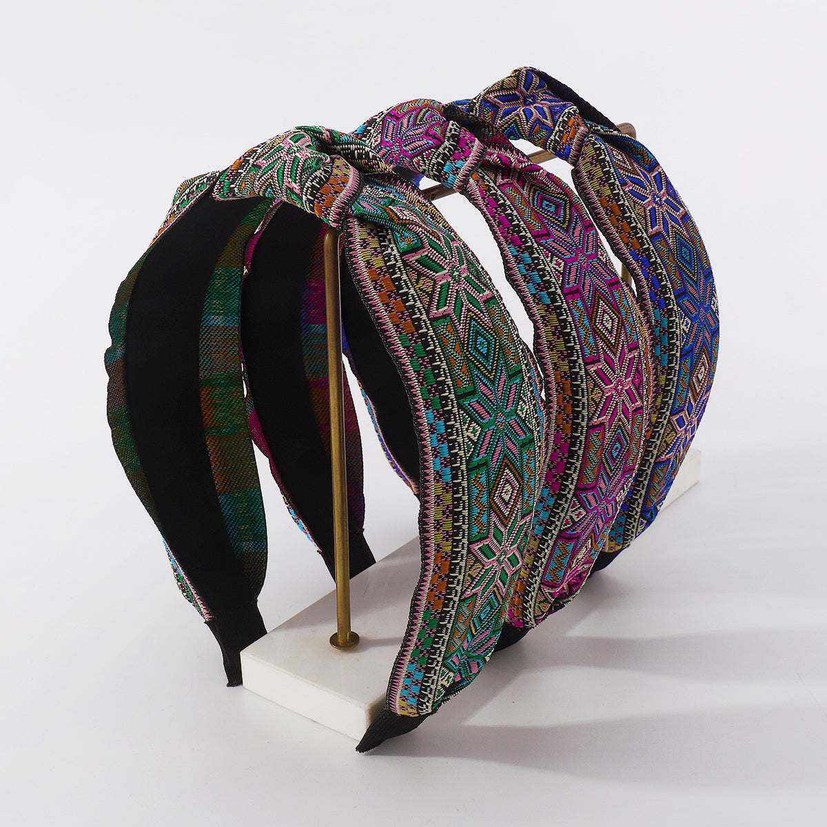 Retro Headband Embroidery Knotted Hairbands medyjewelry