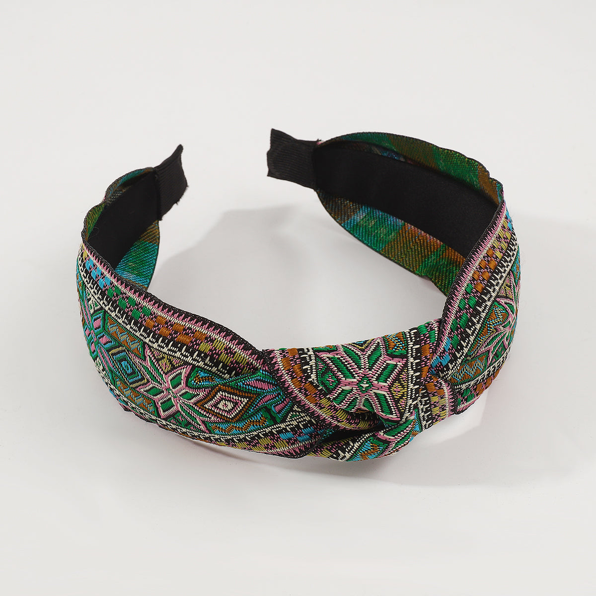 Retro Headband Embroidery Knotted Hairbands medyjewelry