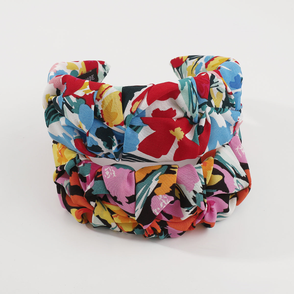 Bright Floral Print Padded Headbands medyjewelry