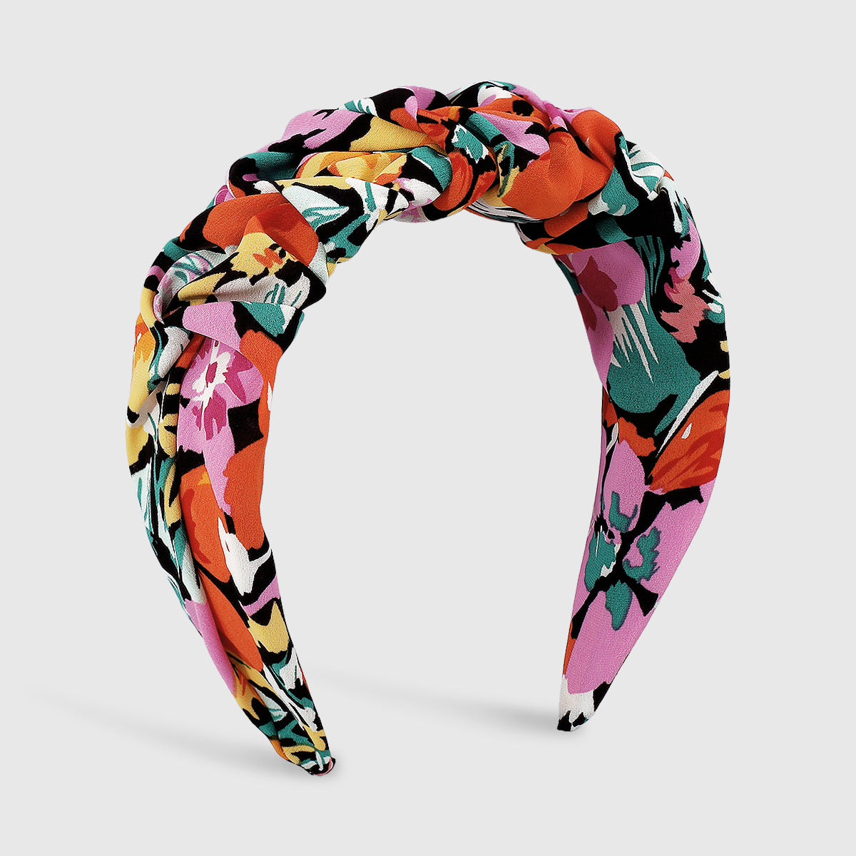 Bright Floral Print Padded Headbands medyjewelry