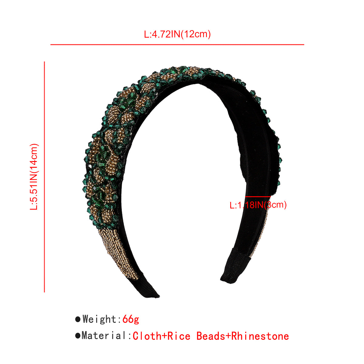 Seed Beads Handmade Headband medyjewelry