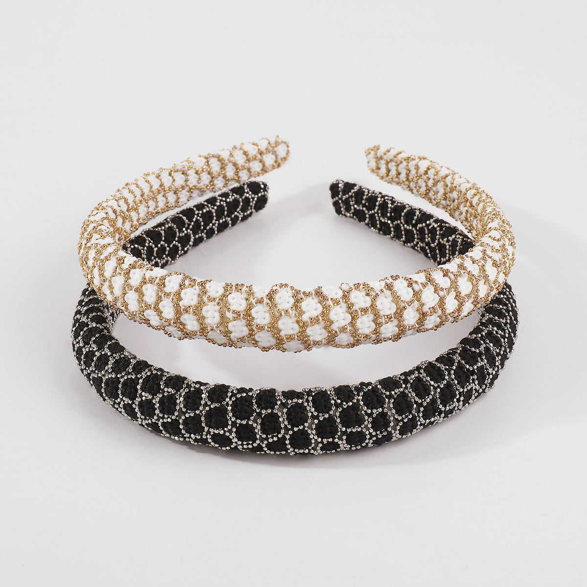 Fashion Bead Wrapped Thin Headband medyjewelry