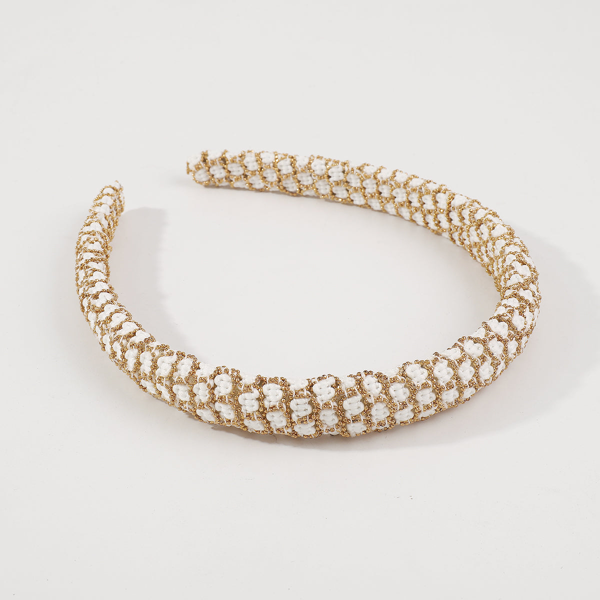 Fashion Bead Wrapped Thin Headband medyjewelry