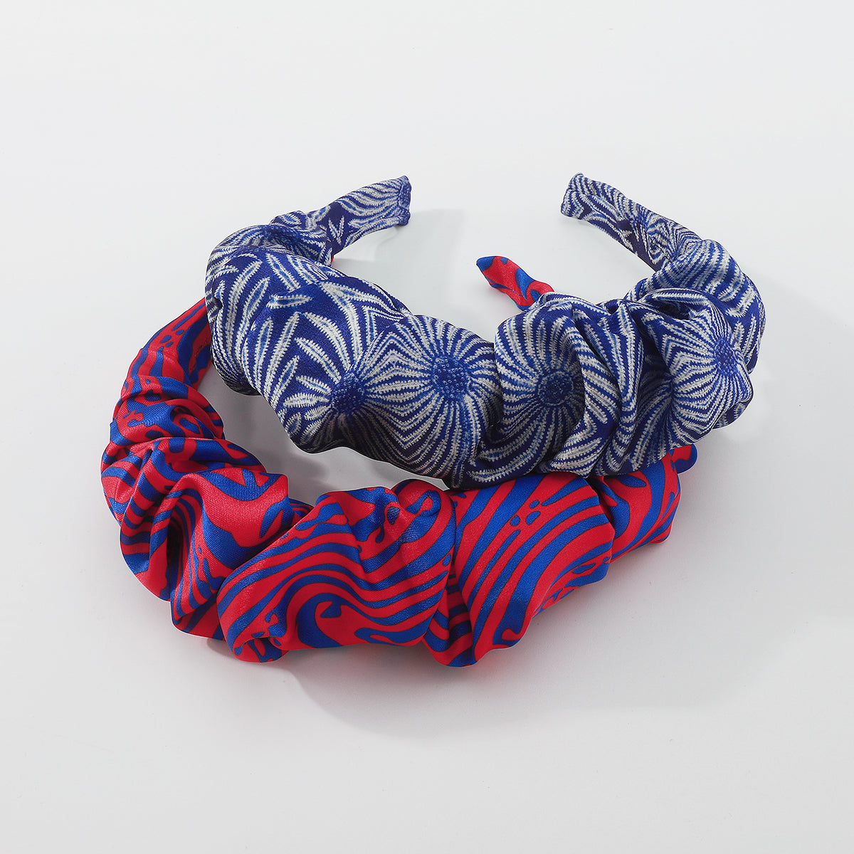 Elegant Geomoetric Patten Satin Fbaric Headband medyjewelry