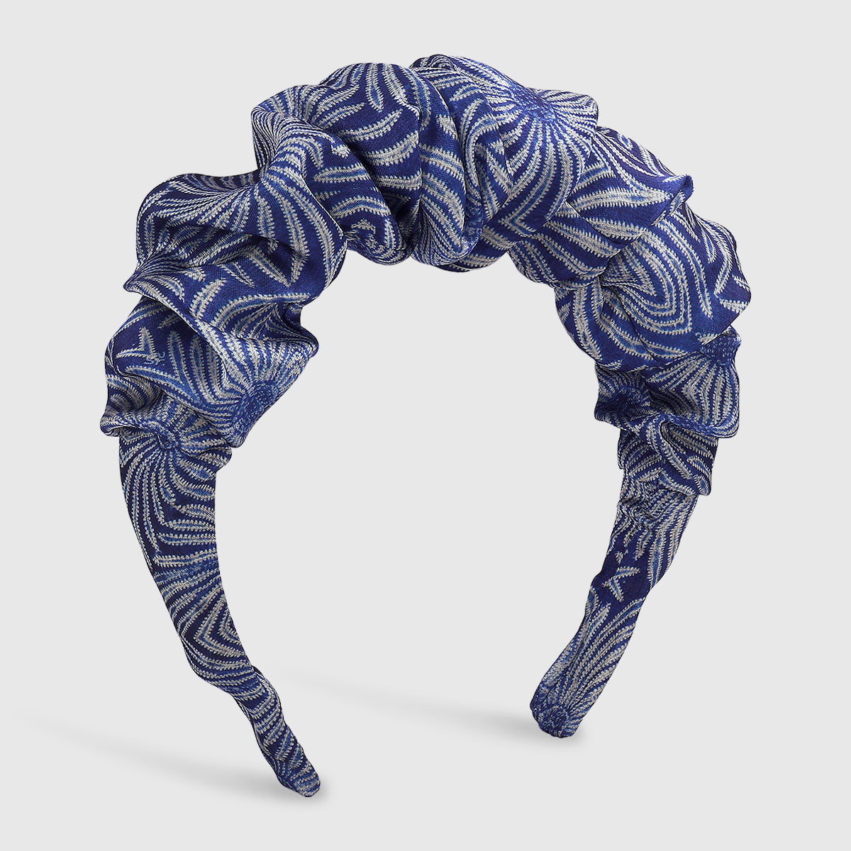 Elegant Geomoetric Patten Satin Fbaric Headband medyjewelry