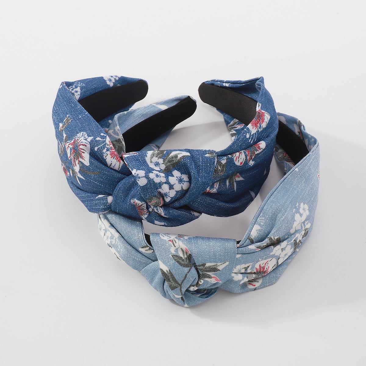 Fashion Print Flower Top Knot Headband medyjewelry