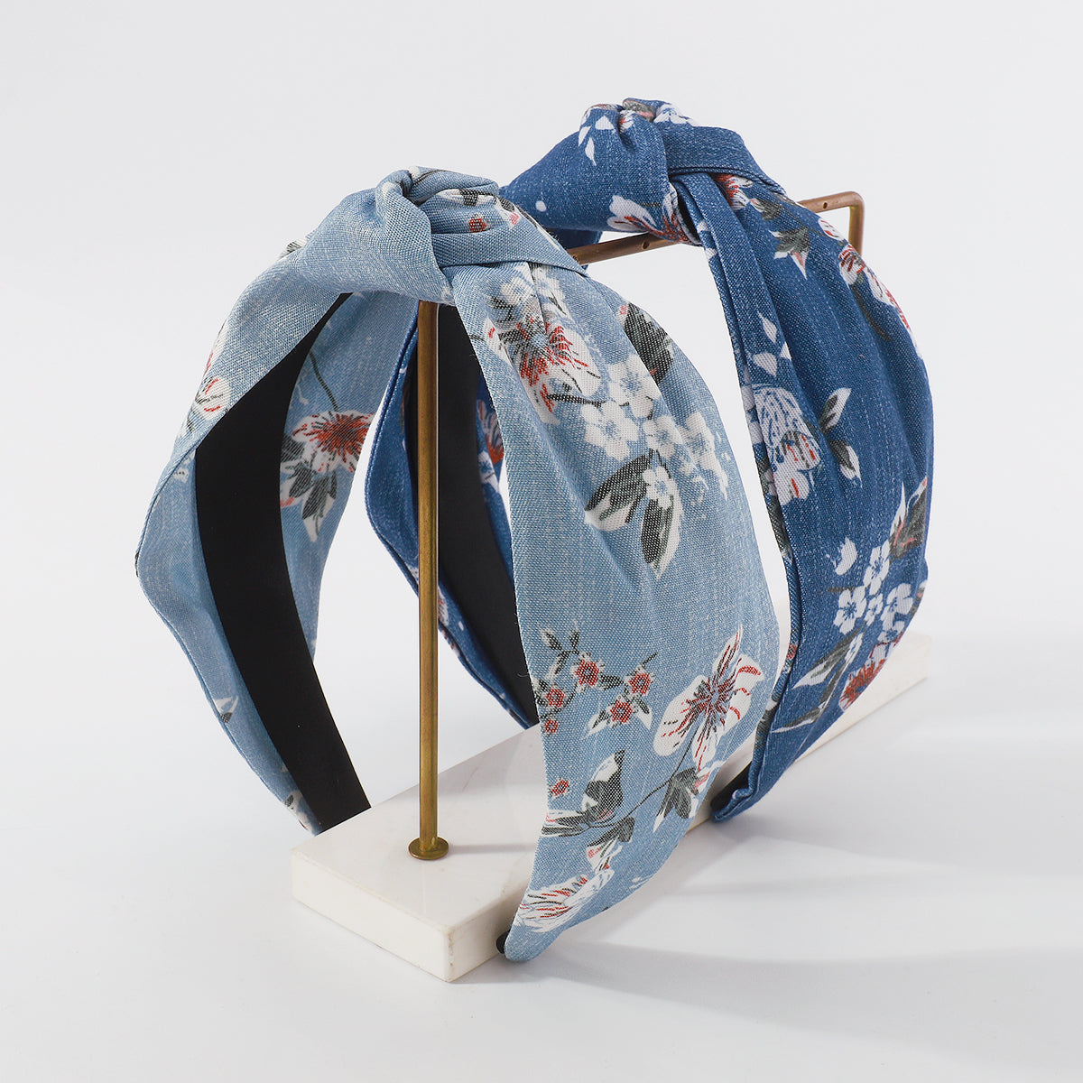 Fashion Print Flower Top Knot Headband medyjewelry