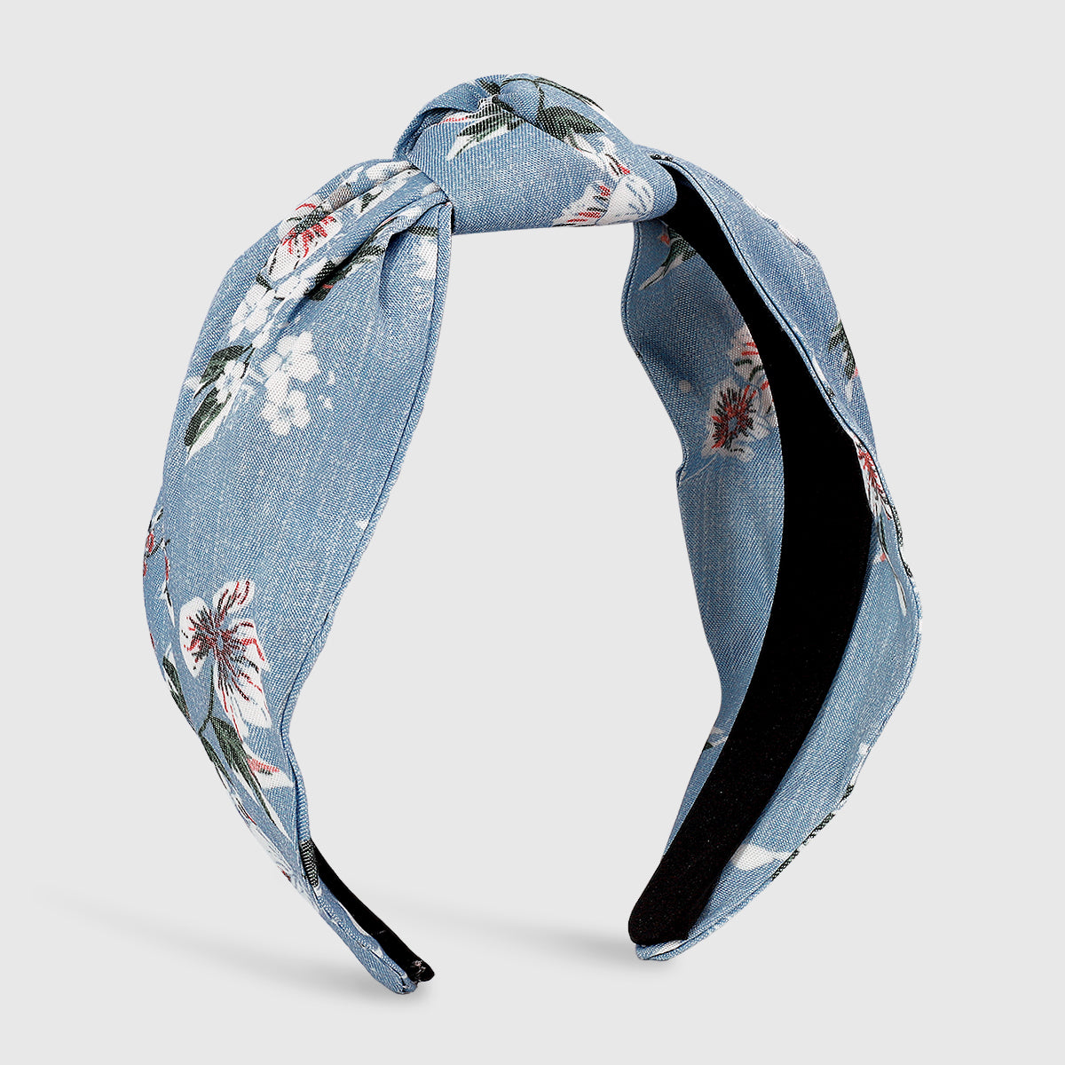 Fashion Print Flower Top Knot Headband medyjewelry