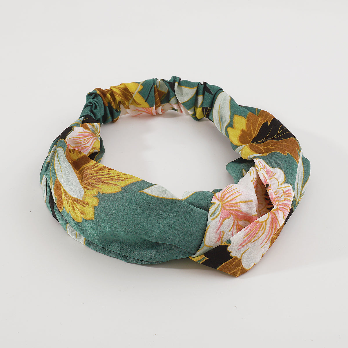 Boho Floral Print Cotton Elastic Turban Hair Bands medyjewelry