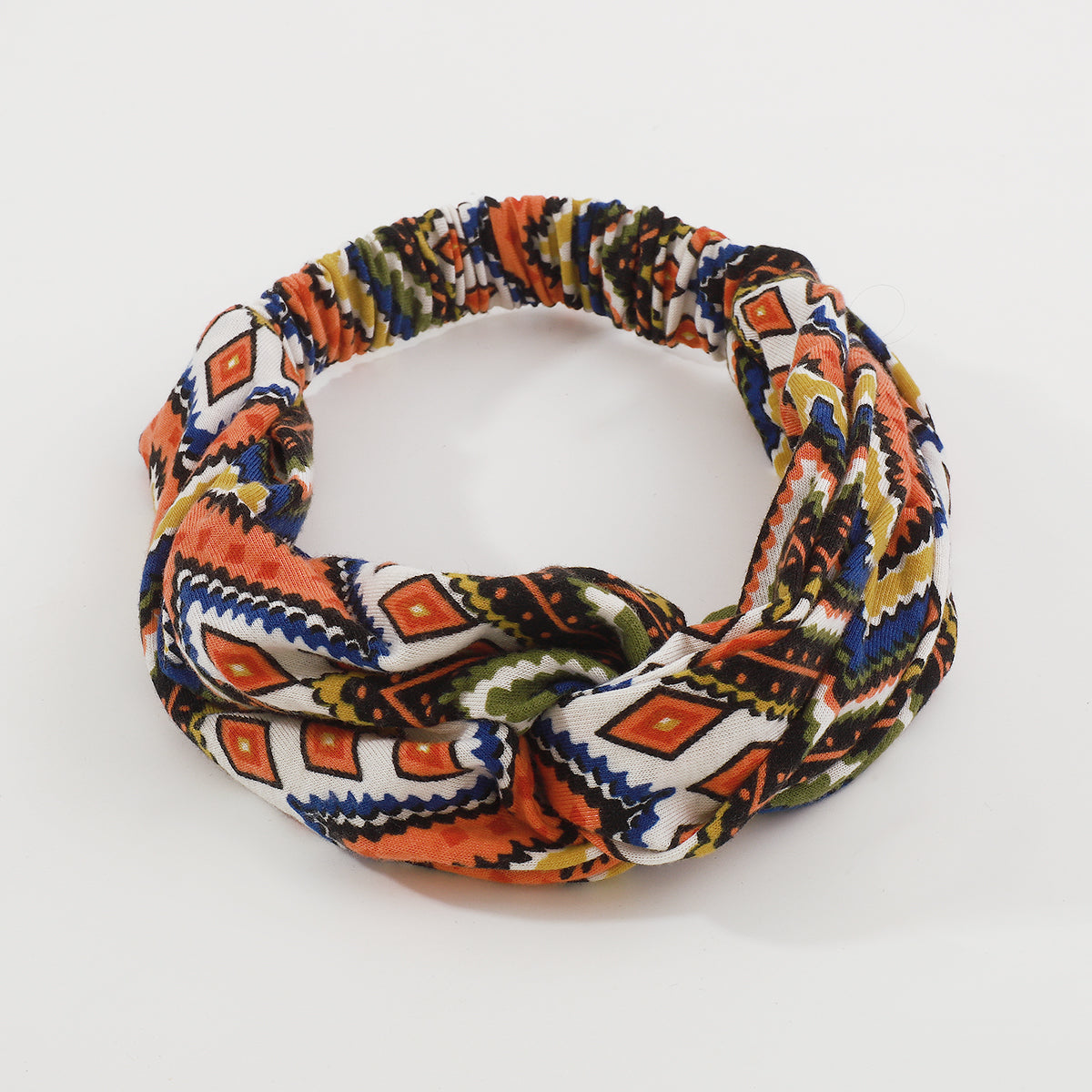 Boho Floral Print Cotton Elastic Turban Hair Bands medyjewelry