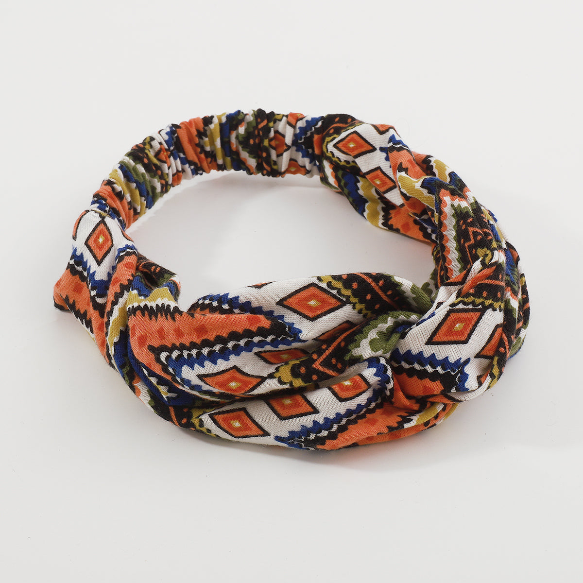 Boho Floral Print Cotton Elastic Turban Hair Bands medyjewelry