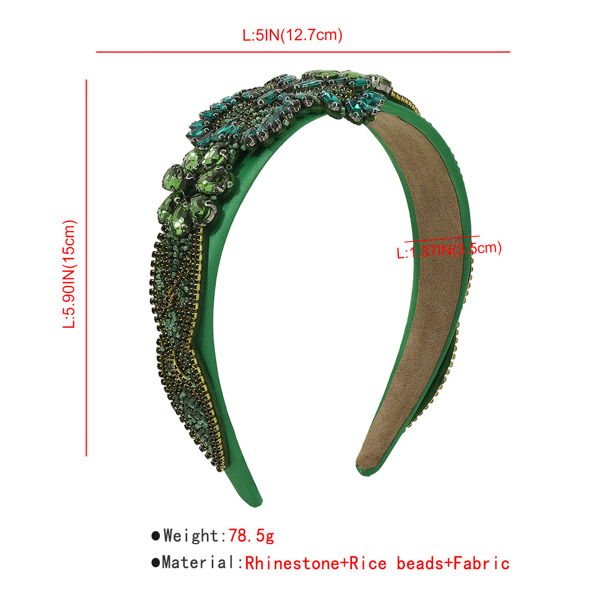 Luxury Baroque Large Rhinestone Butterfly Headband medyjewelry