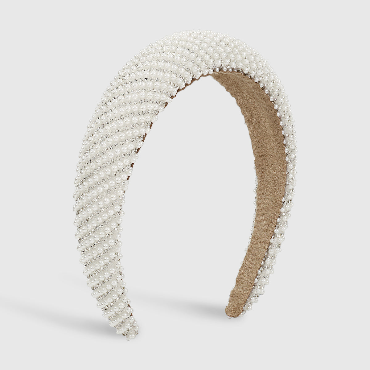 New Design Full Rhinestone Pearl Sponge Headbands medyjewelry