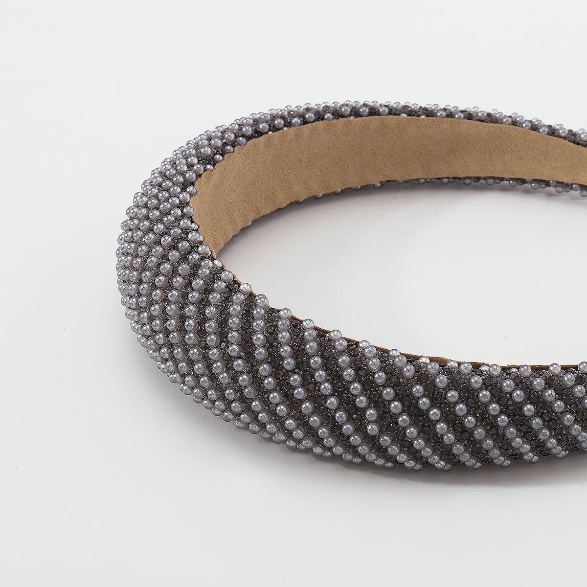 New Design Full Rhinestone Pearl Sponge Headbands medyjewelry