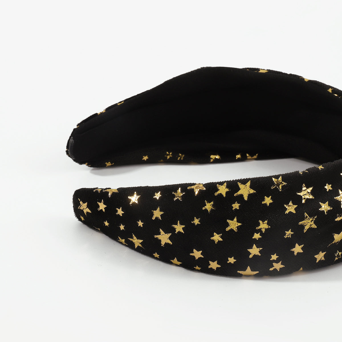 Solid Color With Gold Star Center Knot Hairband medyjewelry