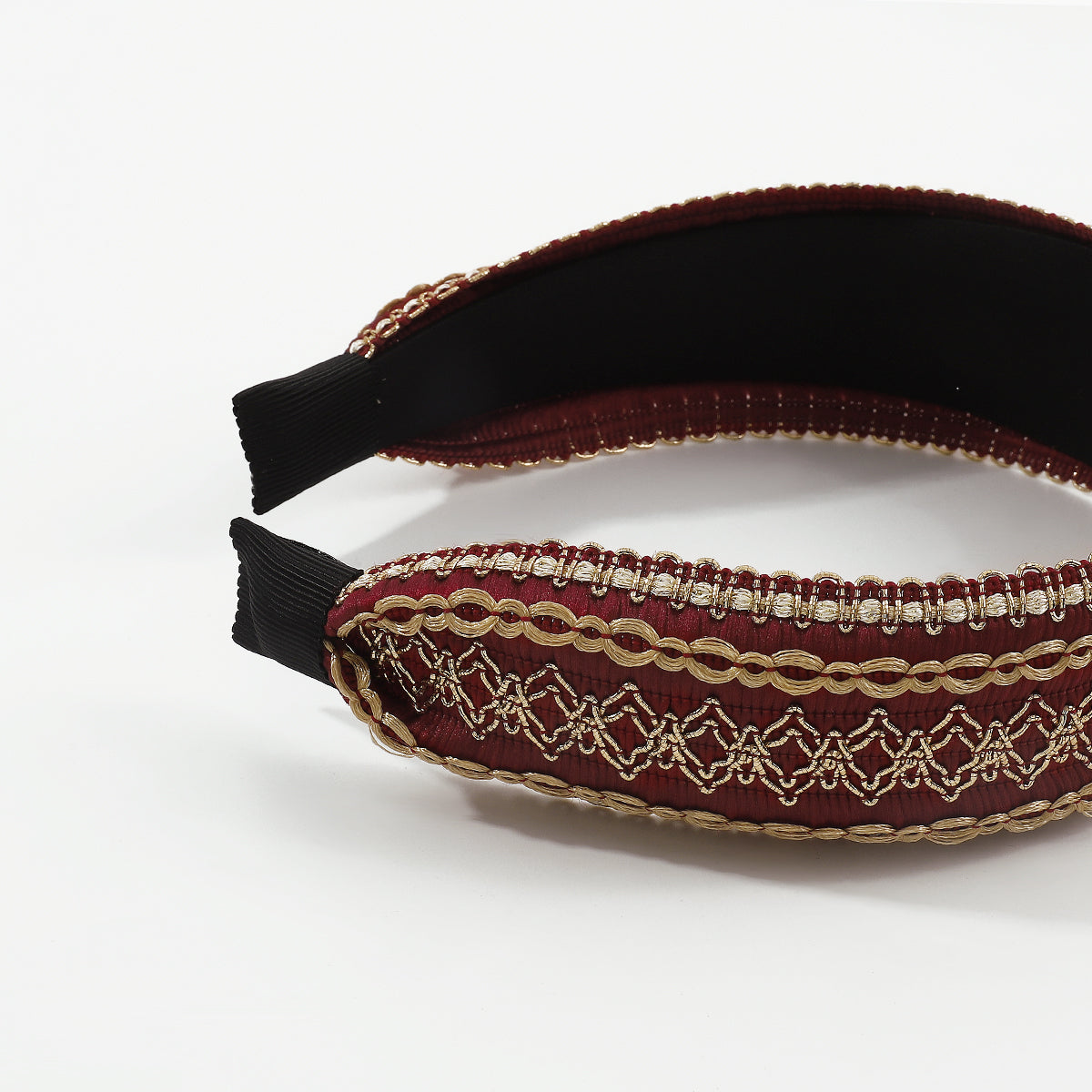 Embroidery Cross Knotted Bezel Headband medyjewelry