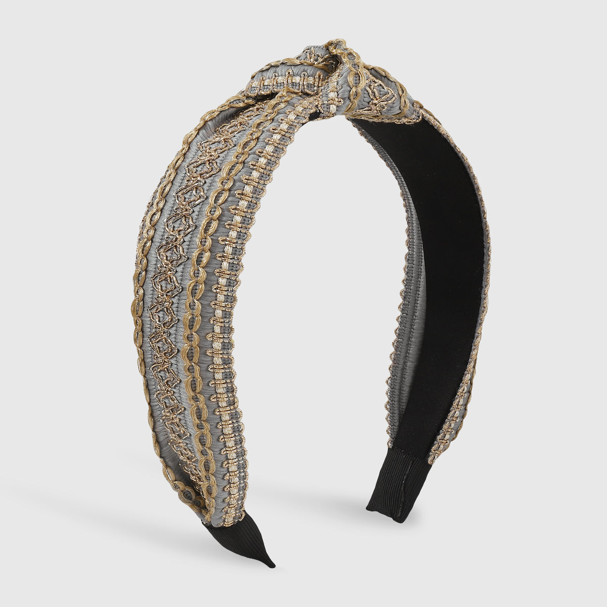 Embroidery Cross Knotted Bezel Headband medyjewelry