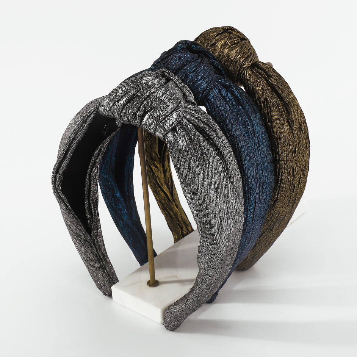 Retro Metallic Topknot Headband medyjewelry