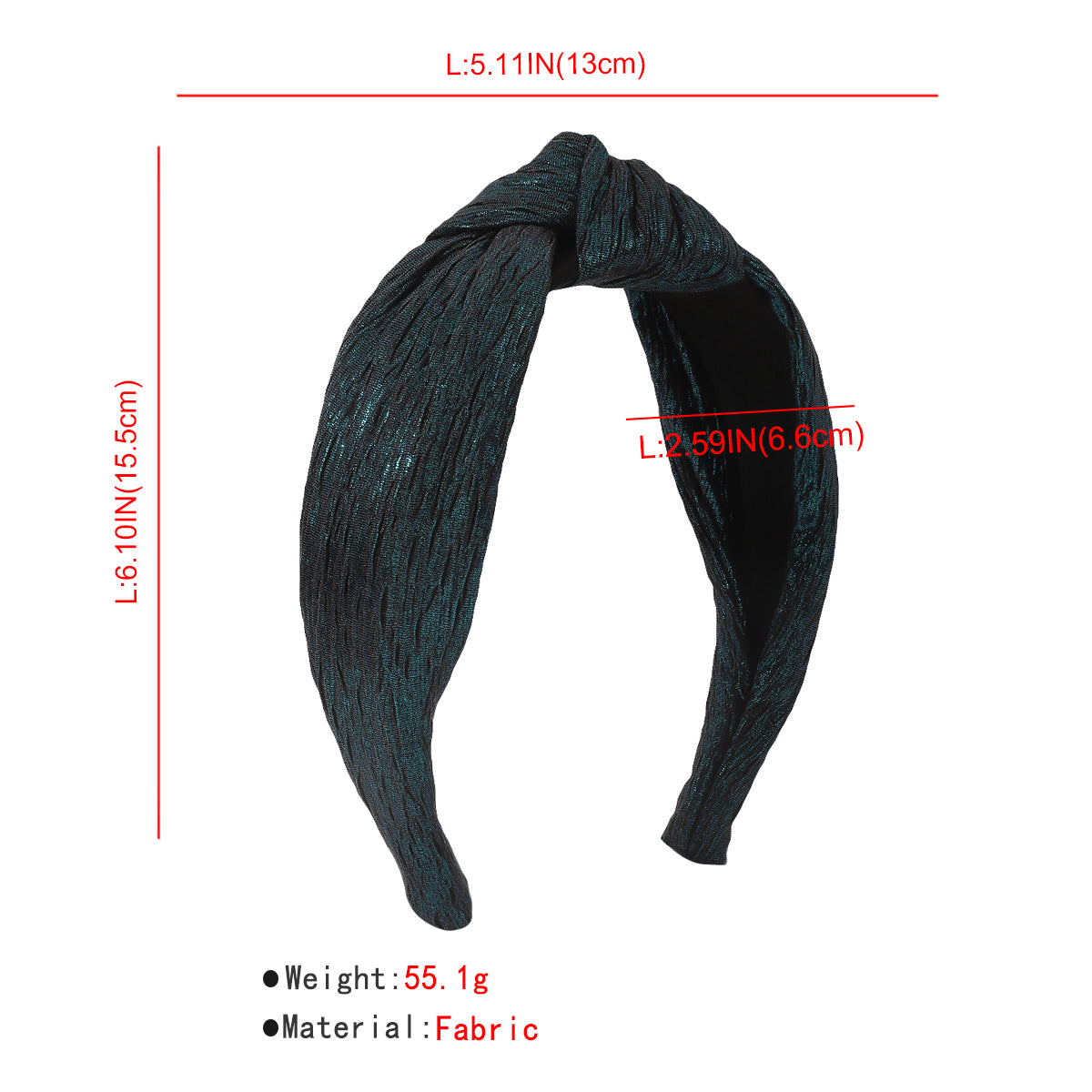 Retro Metallic Topknot Headband medyjewelry